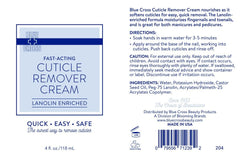 Blue Cross packaging label highlighting made in USA professional care