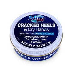 Blue Goo front jar showing label and compact 2 oz size for quick ointment access