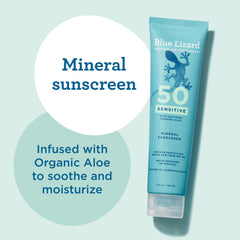 Blue Lizard applied on arm demonstrating gentle coverage for sensitive skin