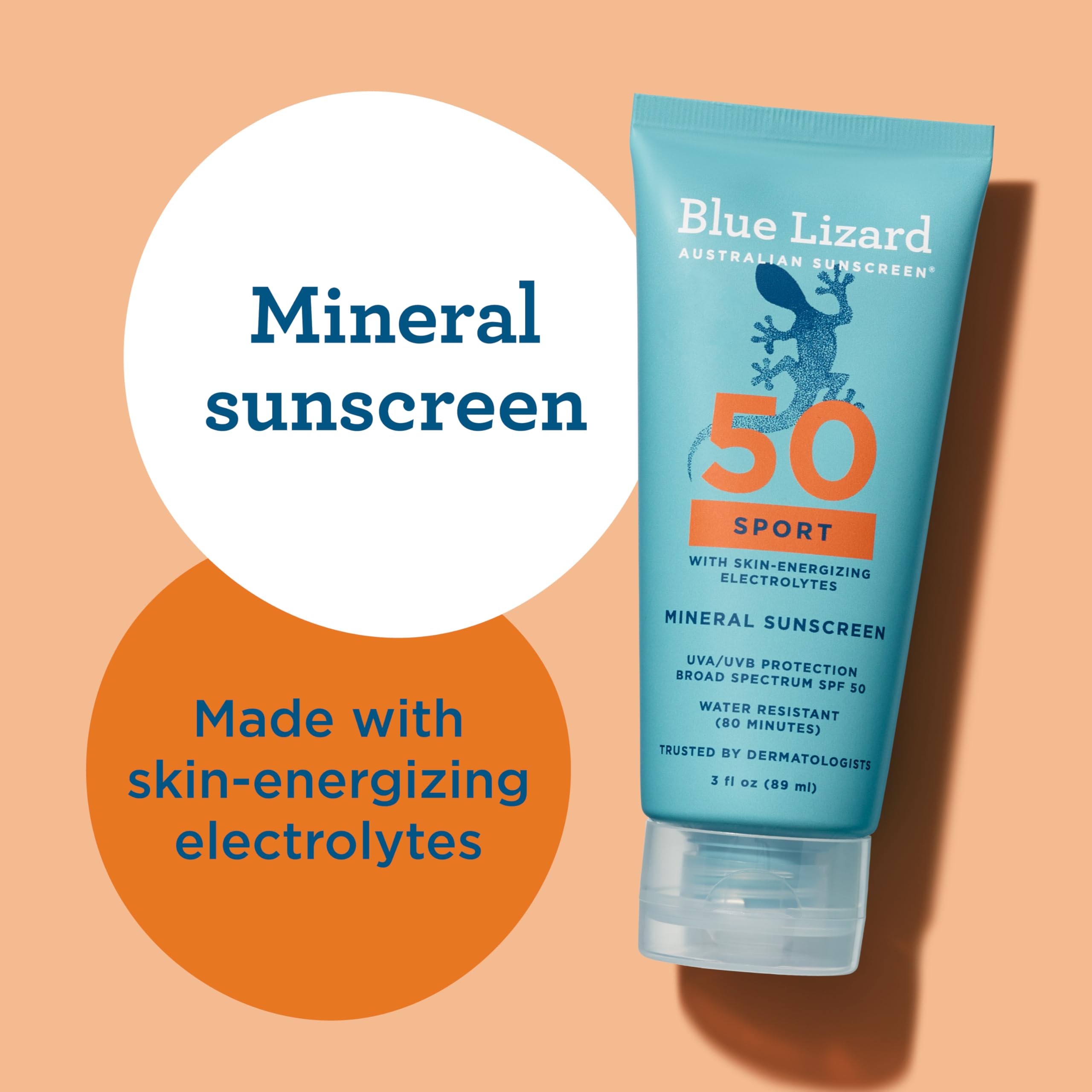 Athlete applying Blue Lizard Sport SPF 50 at the beach for long-lasting sun protection