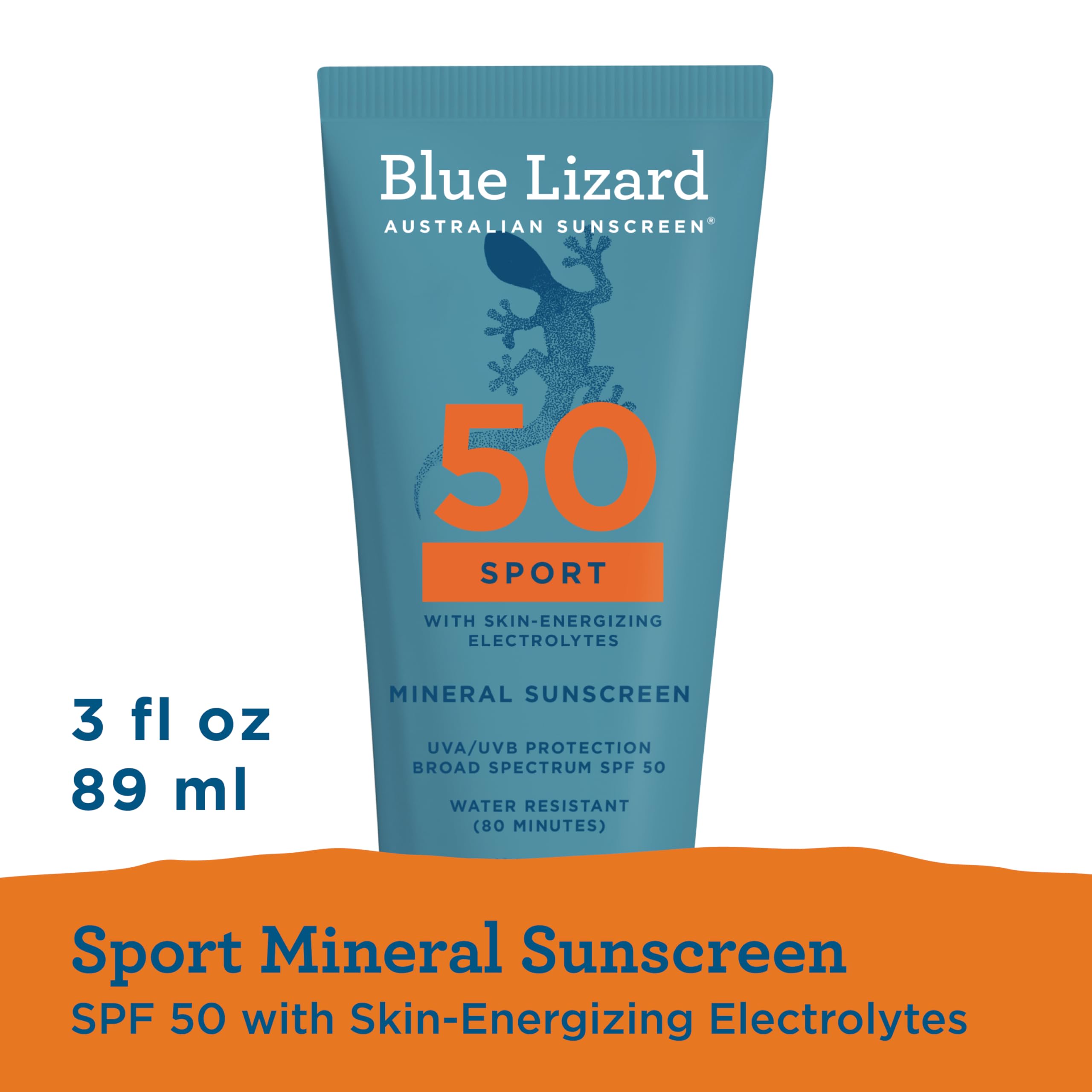 Runner applying Blue Lizard sunscreen before a workout to stay protected during exercise