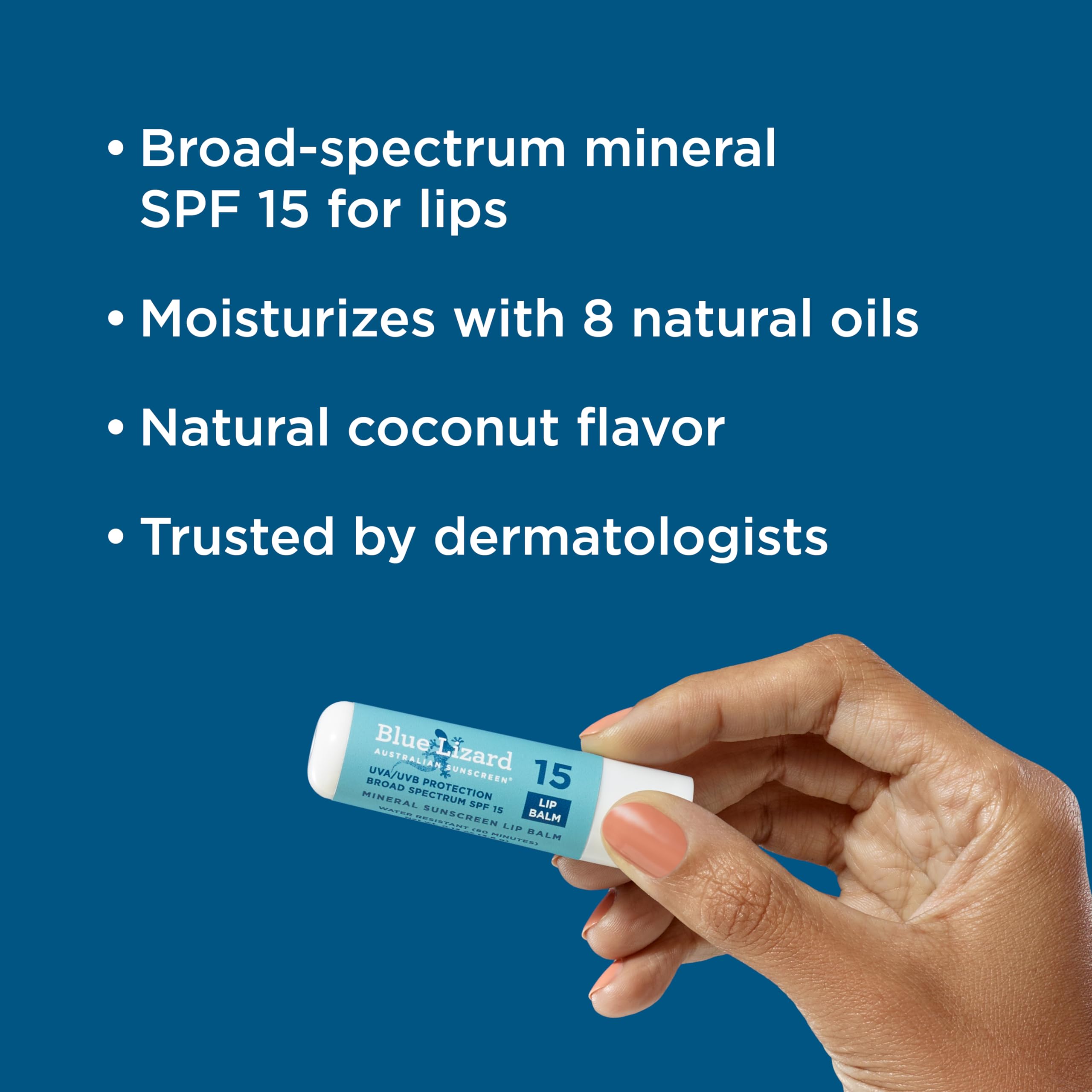 Blue Lizard close-up of balm texture highlighting smooth application