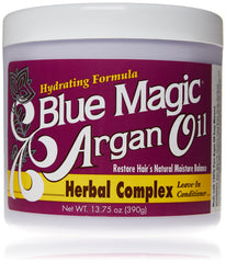 Blue Magic front packaging showing bottle and hydrating benefits