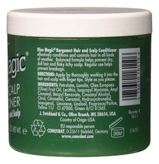 Blue Magic conditioner cream texture closeup illustrating smooth application benefit