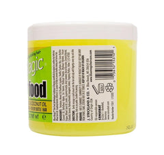 blue magic coconut hair food texture close-up showing creamy consistency for easy spread