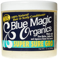 Blue Magic 12oz jar front view showing label and benefits for nourished hair