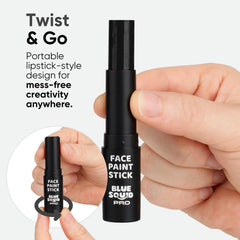 Blue Squid twist-up action showing mess-free, precise application benefit