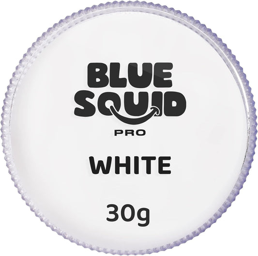 Blue Squid front packaging showing white single cake and clear pan for quick identification and value