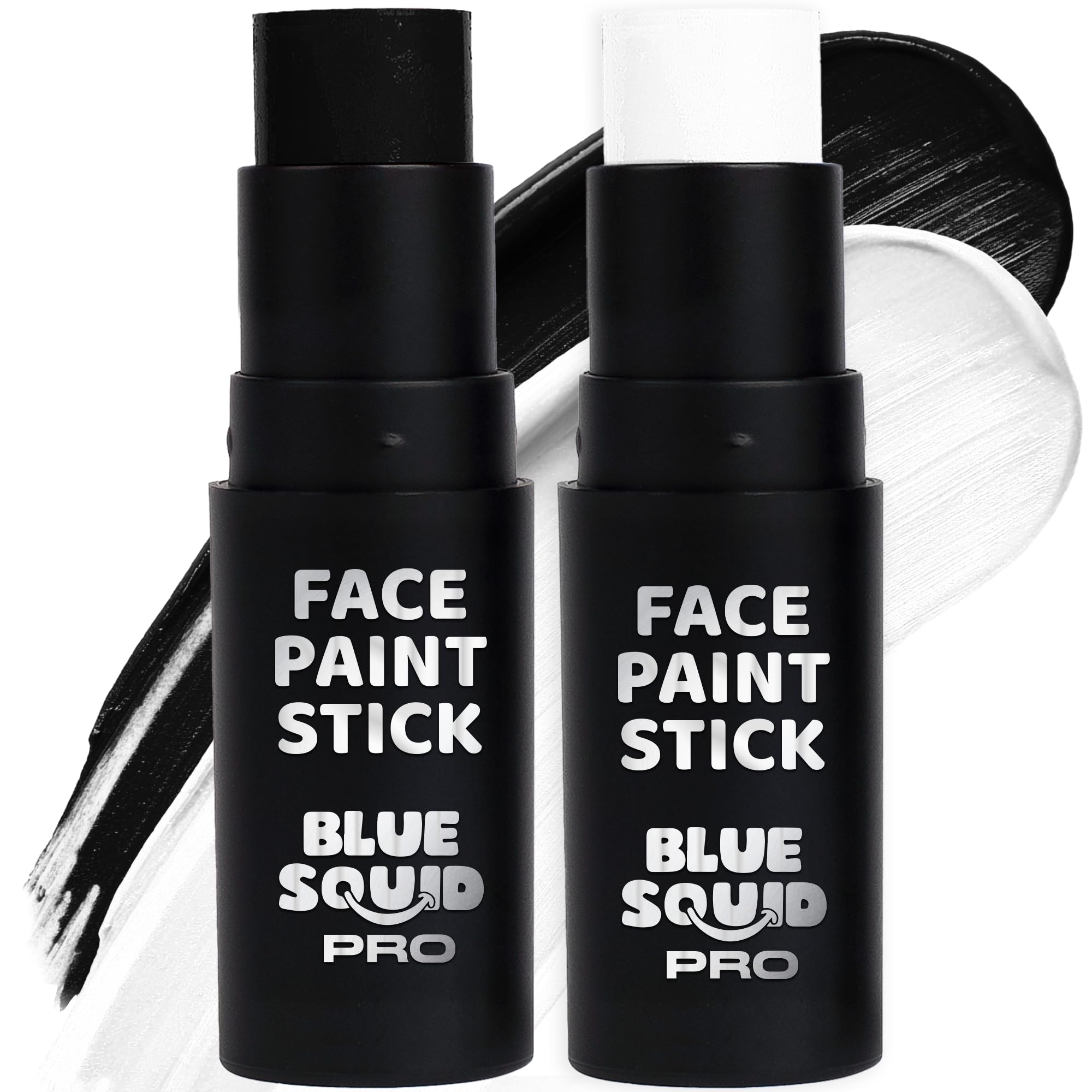 Blue Squid front packaging showing dual black and white stick and benefits