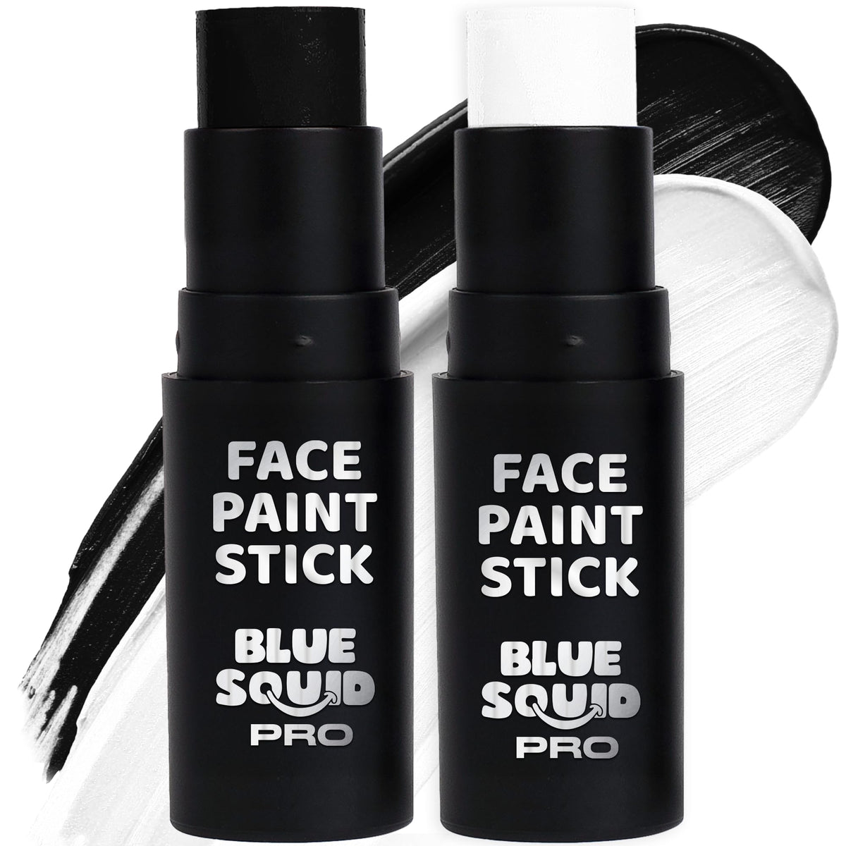 Blue Squid front packaging showing dual black and white stick and benefits