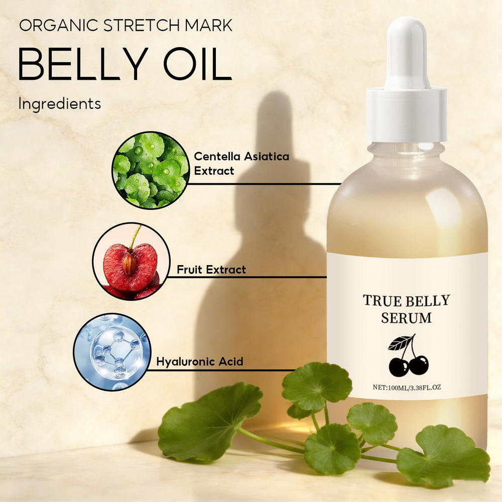 BlueBouff applied to pregnant belly demonstrating gentle massage benefit