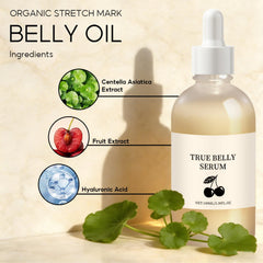 BlueBouff applied to pregnant belly demonstrating gentle massage benefit