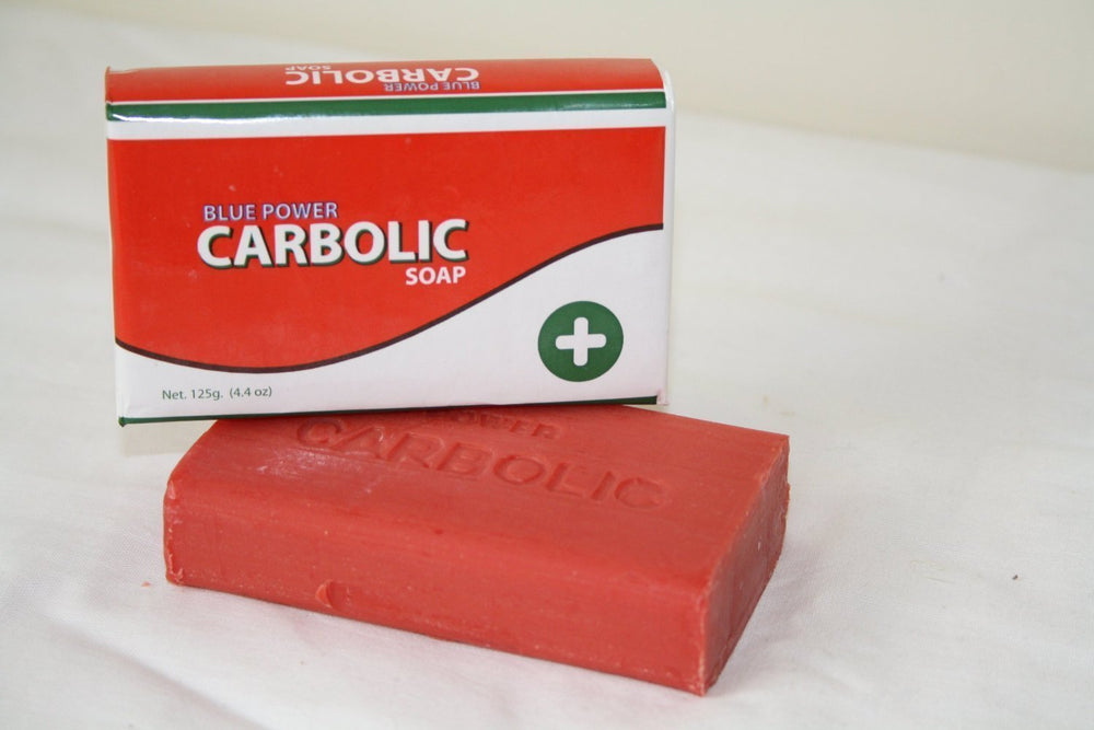 BluePower carbolic soap lather close-up demonstrating rich suds and effective cleaning