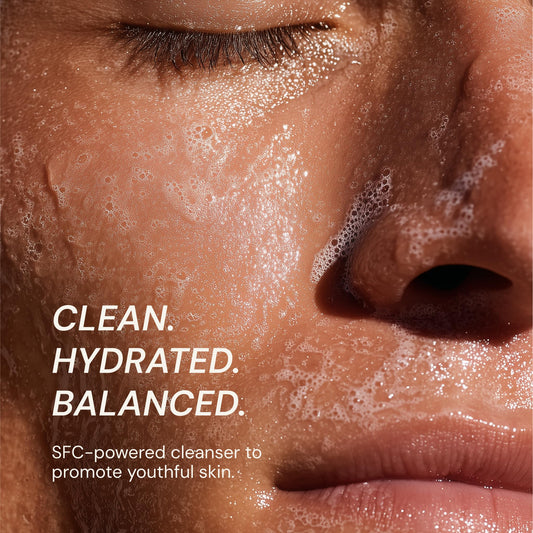 Blueprint Bryan Johnson gel texture close-up highlighting lightweight hydration