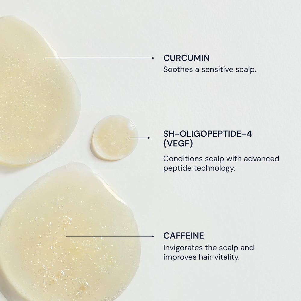 Blueprint Bryan Johnson shampoo in hand for size and scale, ideal travel-friendly benefit