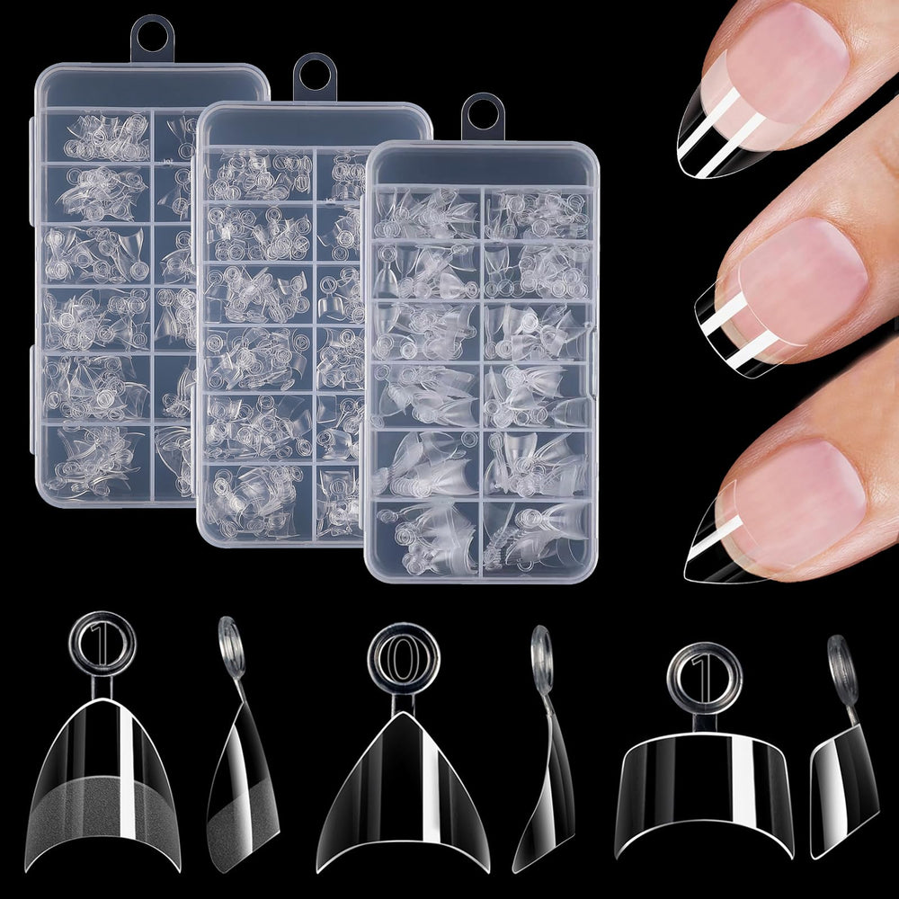 BlueZOO three-box packaging showing all three nail shapes and convenience