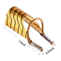 Blulu close-up of marked guide lines for precise length and symmetry