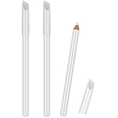 Blulu white nail pencils front view showing three pencils and benefits