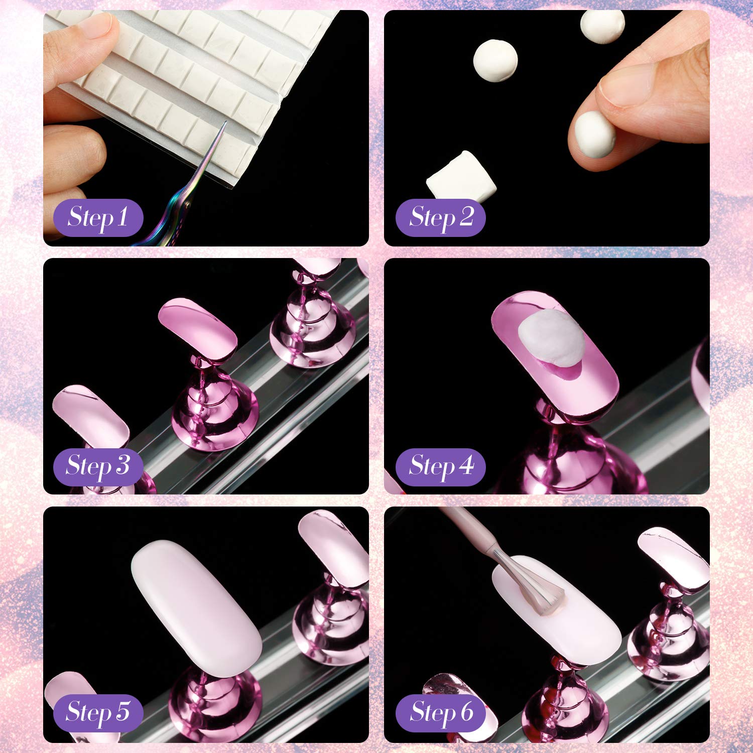 Blulu stands next to nail tools showing compact travel-friendly size