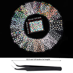 Blulu metal tweezer beside a decal sheet demonstrating scale and precise placement benefit