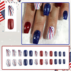 BMKKOT close-up of glitter stripe and star detail offering high gloss and bold design