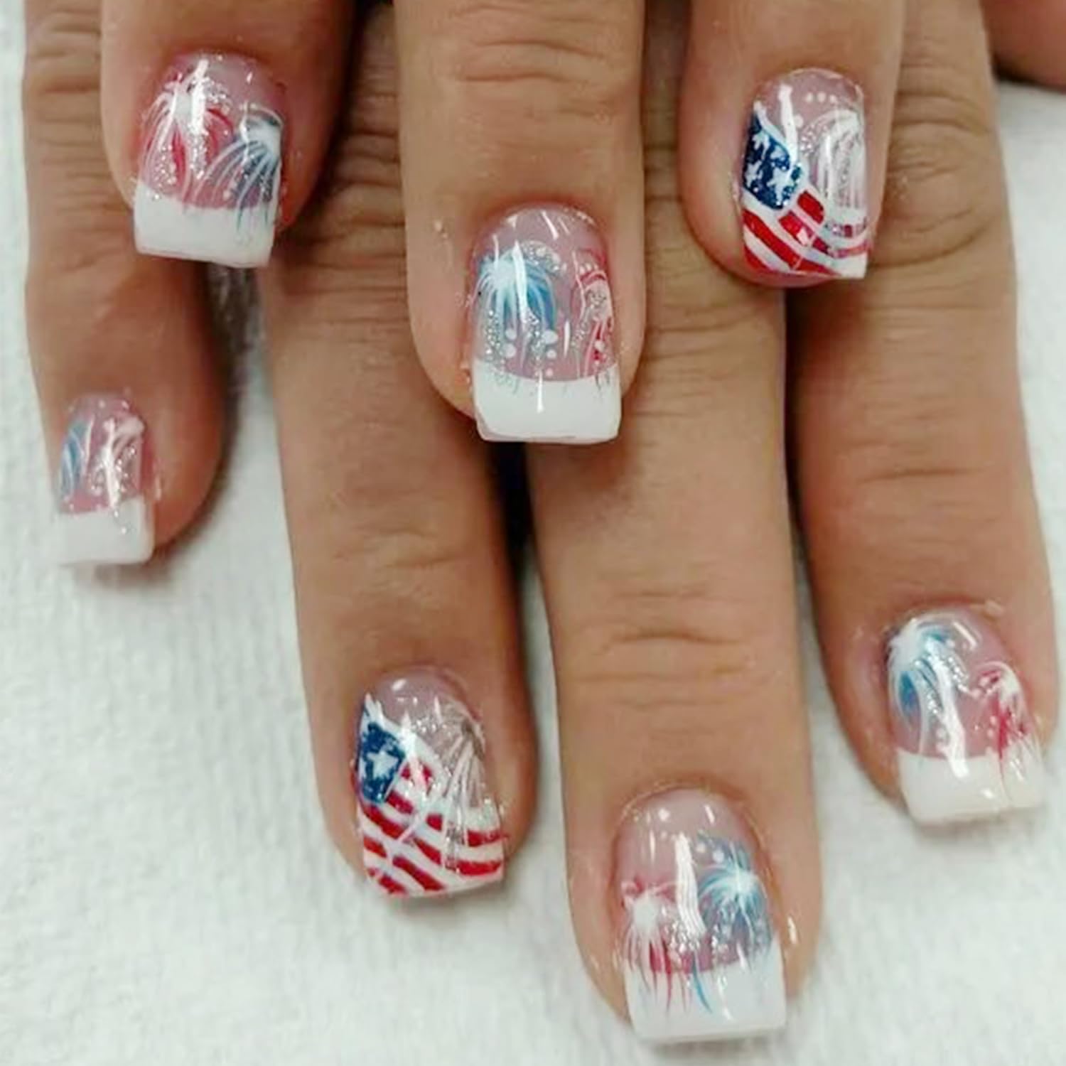 BMKKOT front packaging showing patriotic nail set and quick styling benefit