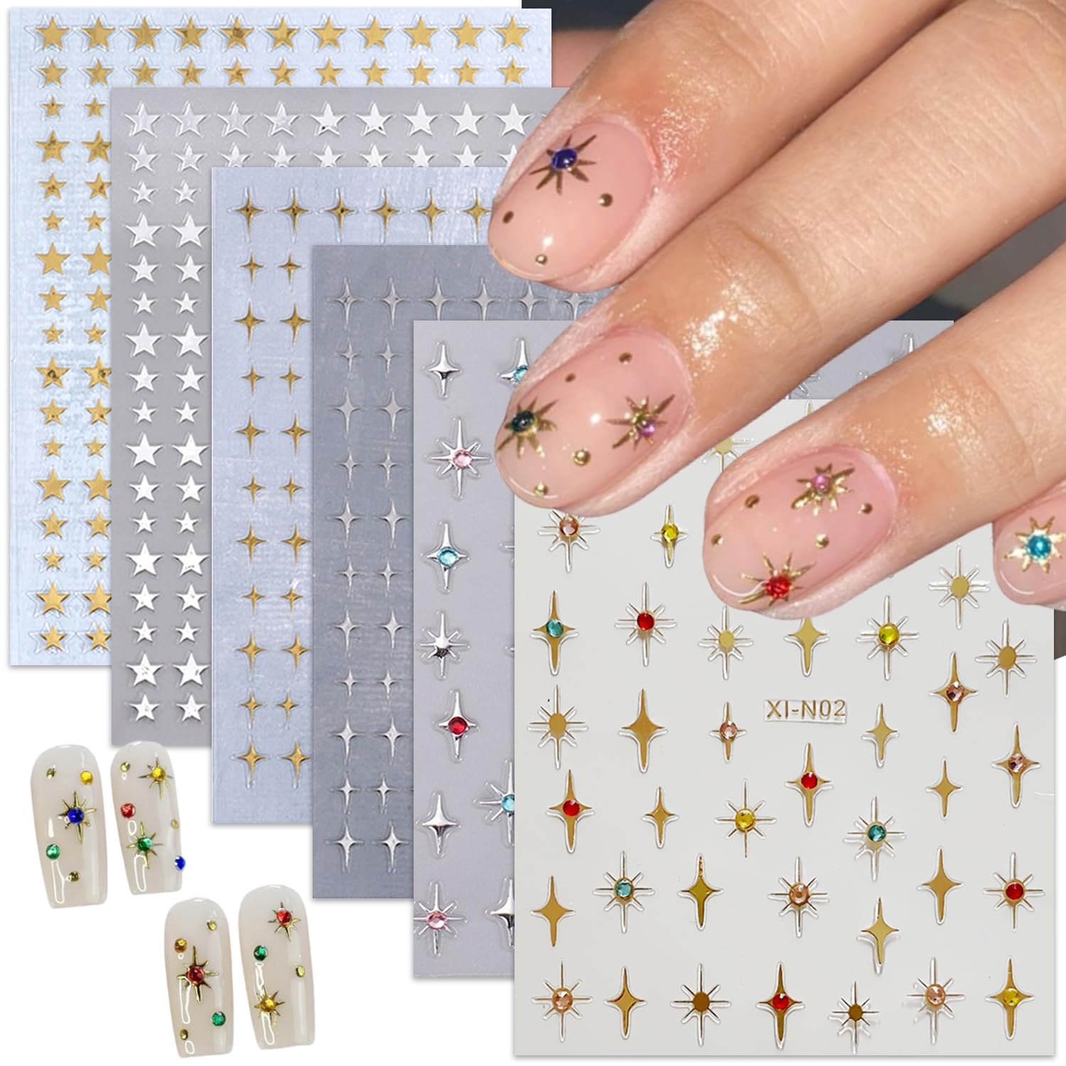 BMKKOT front sheet display showing six star sticker varieties and quick styling benefit
