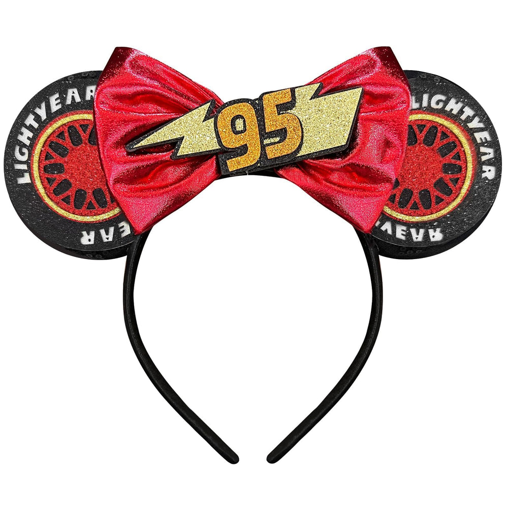 Bmobuo front view sequin mouse ears headband showing playful park-ready style