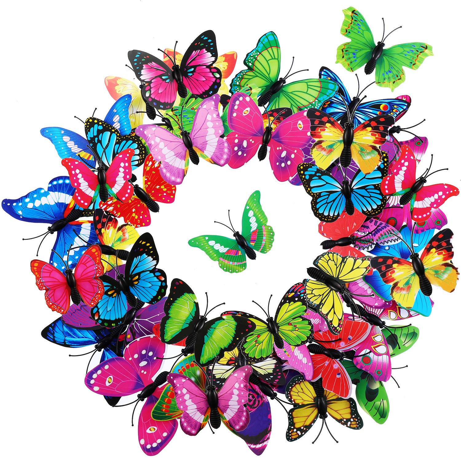 Boao front packaging showing 36 colorful butterfly clips and assortment benefit