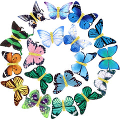 Boao front packaging showing 18 glitter butterfly clips and colorful appeal