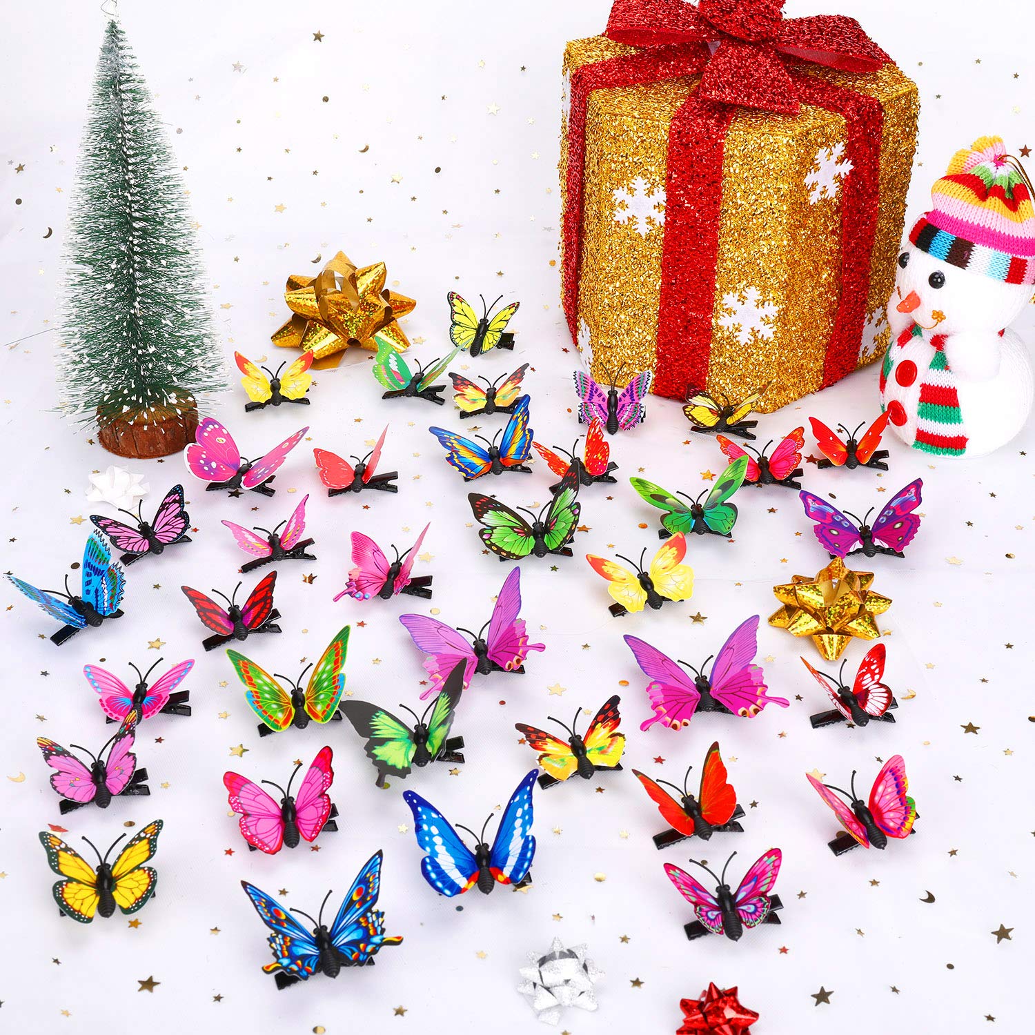 Boao bridesmaid wearing butterfly clip showing coordinated event-ready look
