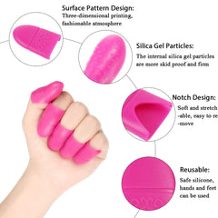 Boao cap clipped on finger holding remover pad for hands-free soaking