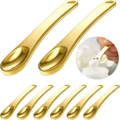 Boao gold spatulas front view showing set and polished finish benefit hygienic dispensing