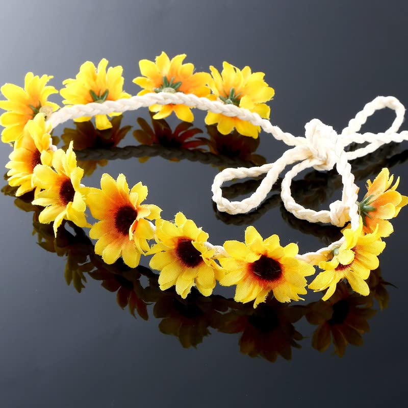 Boao sunflower clips placed in an updo offering secure hold and romantic accent