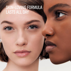 Bobbi Brown applying stick with sponge for even, buildable coverage