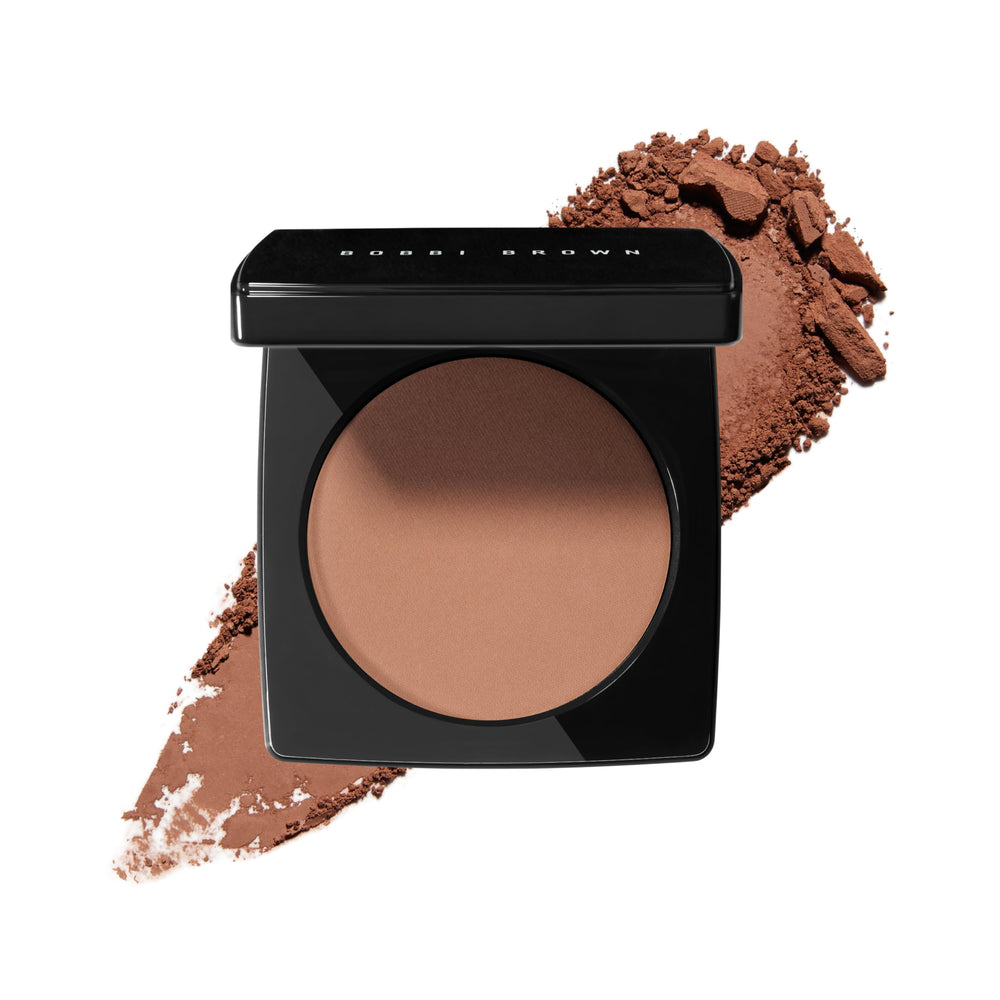 Bobbi Brown bronzing powder compact front view showing shade and packaging for easy selection
