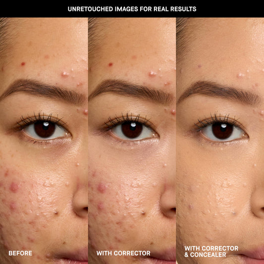Bobbi Brown corrector stick open with visible product, precision application benefit