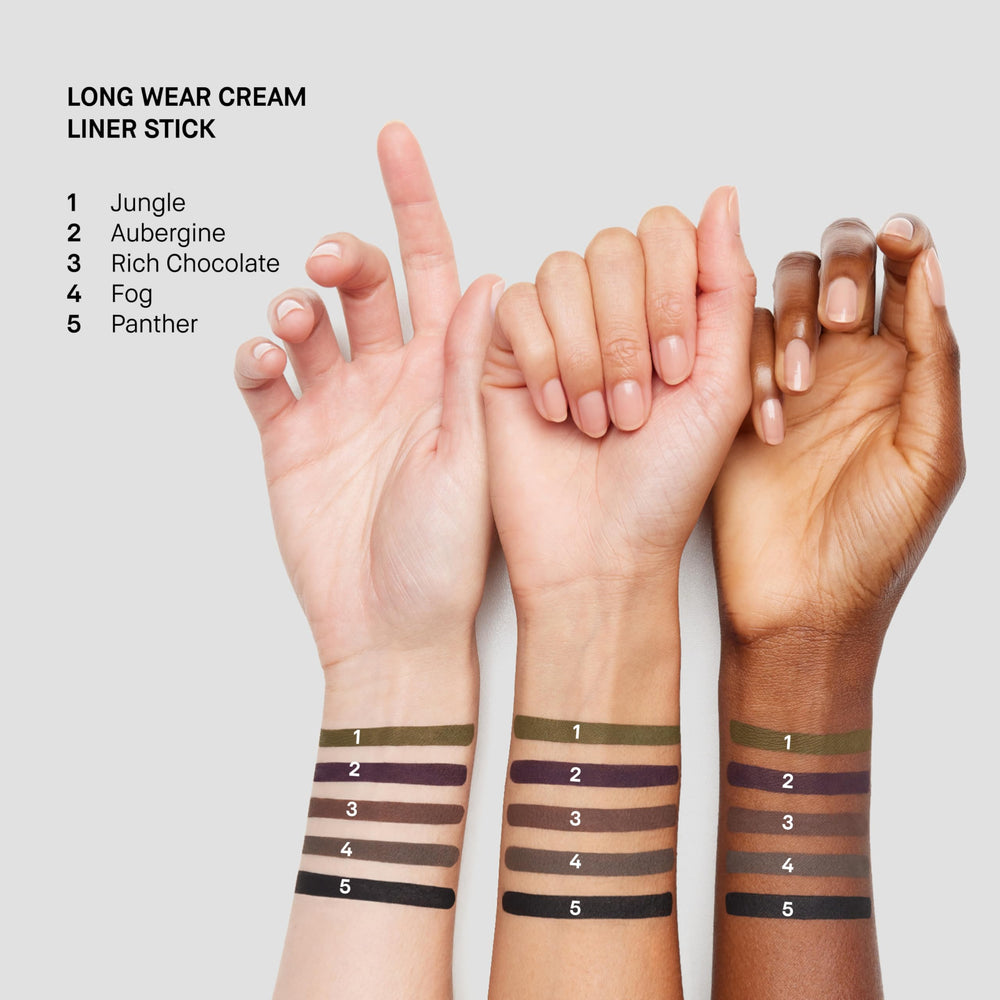 Bobbi Brown liner applied along lash line demonstrating smoky blendability and control