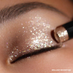 Bobbi Brown lifestyle evening look showing vibrant violet sparkle and radiance