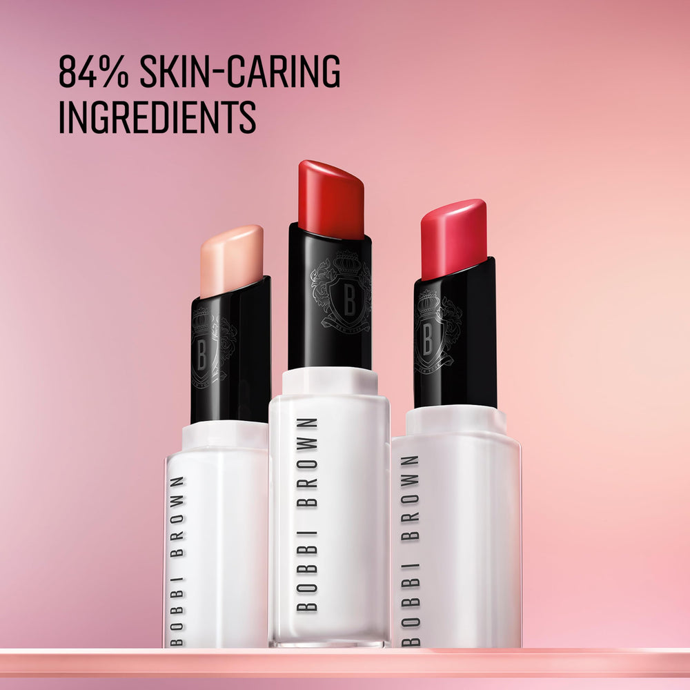 Bobbi Brown tube 0.08 oz size comparison displaying compact travel-ready lip treatment