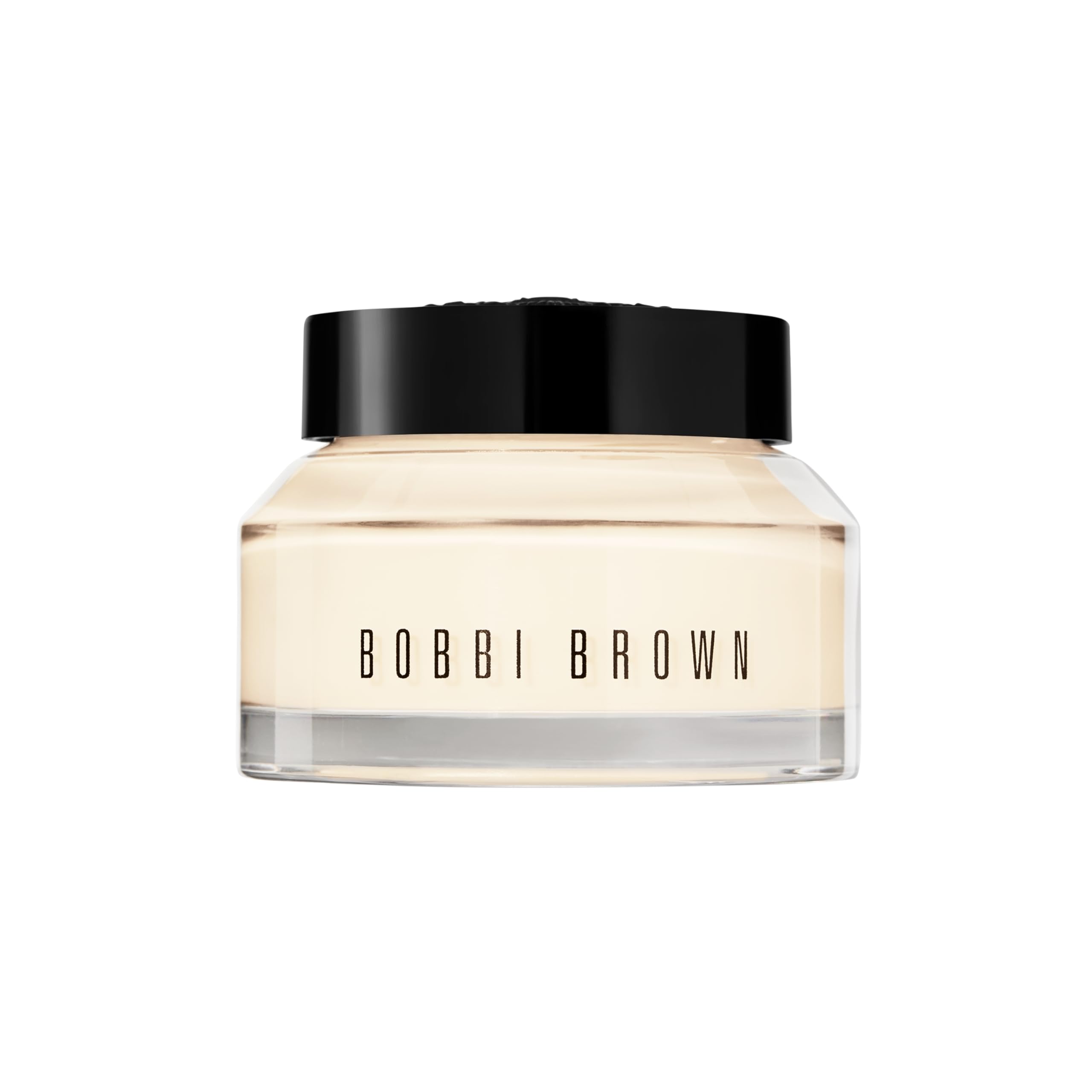 Bobbi Brown jar front view showing product packaging and elegant design benefit
