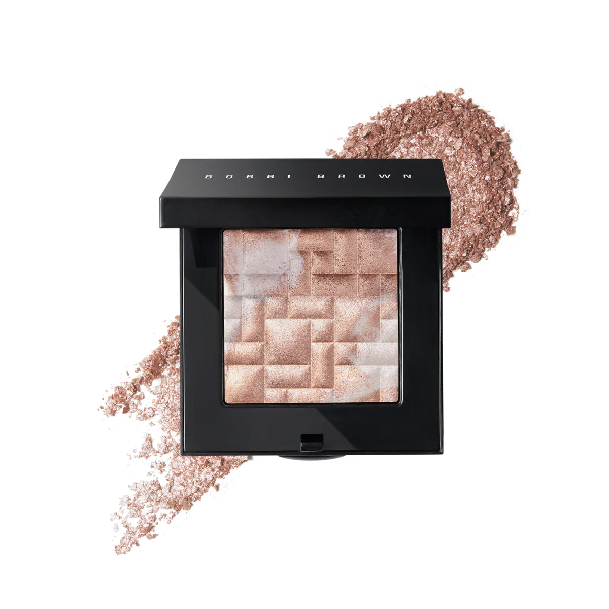 Bobbi Brown compact front view showing powder and sleek packaging for quick identification