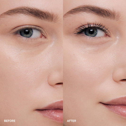 Bobbi Brown jumbo brush close-up displaying bristle shape for lift and separation benefit