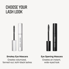 Bobbi Brown applying mascara on model demonstrating immediate volume and eye-opening benefit