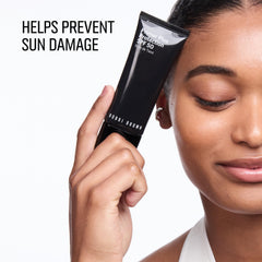 Bobbi Brown label close-up highlighting SPF 50 protection and ingredient clarity