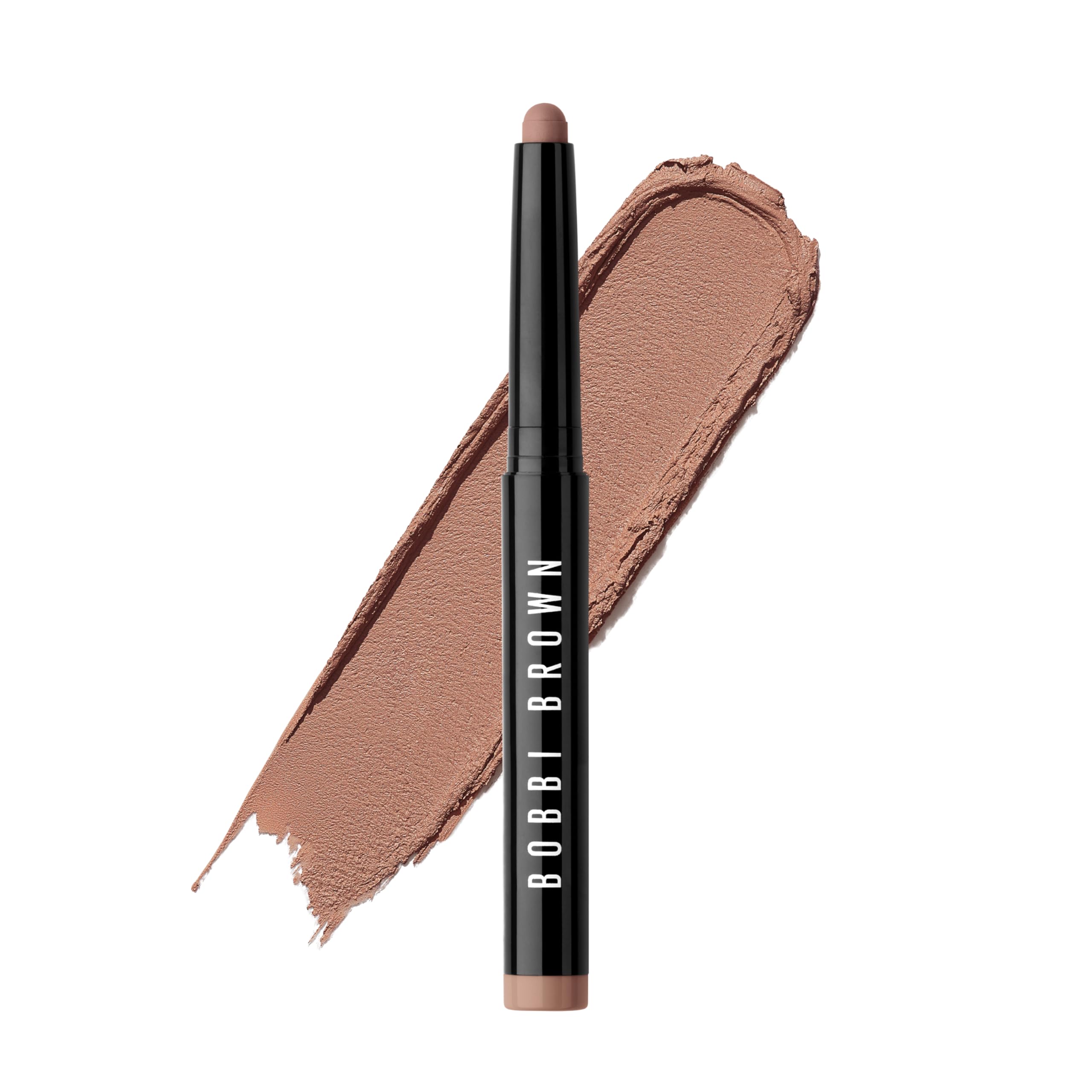 Bobbi Brown front packaging of Taupe stick showing product and cap, easy application