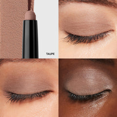 Bobbi Brown creamy Taupe stick texture close-up, smooth blendable finish