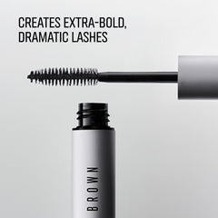 Bobbi Brown mascara swatch texture showing smooth, buildable pigment