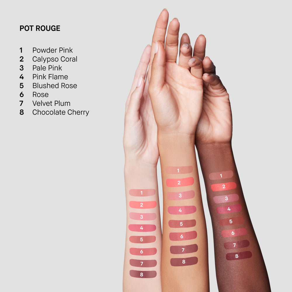 Bobbi Brown Pot Rouge on lips detail highlighting stain-like, lightweight coverage
