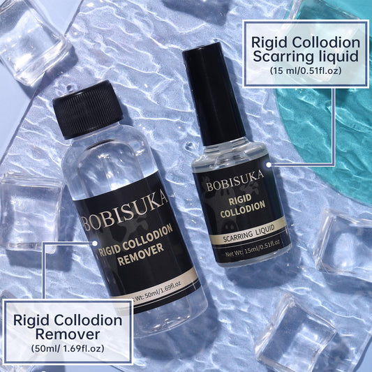 BOBISUKA brush applicator on cap for precise scar lines and easier application control